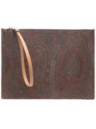 Paisley Strap Clutch Bag Brown - ETRO - BALAAN 2