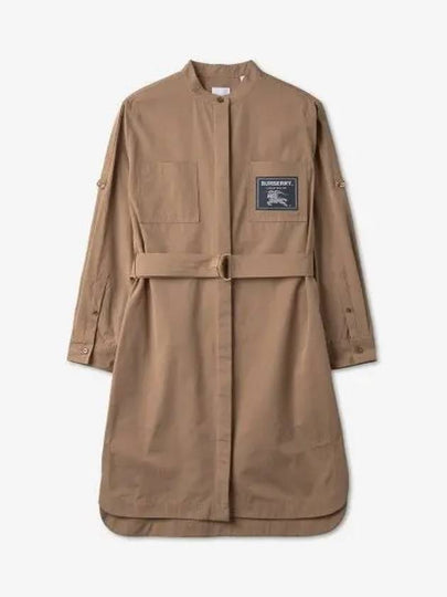 Prorsum Label Belt Shirt Midi Dress Beige - BURBERRY - BALAAN 2