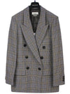 Isabel Marant LEAGANEA Overjacket VE1508 BUYW BLUE YELLOW IMA152by - ISABEL MARANT - BALAAN 1