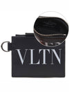 VLTN Logo Card Coin Purse Black - VALENTINO - BALAAN 2