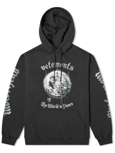 Motorhead Oversized Hoodie Black - VETEMENTS - BALAAN 1