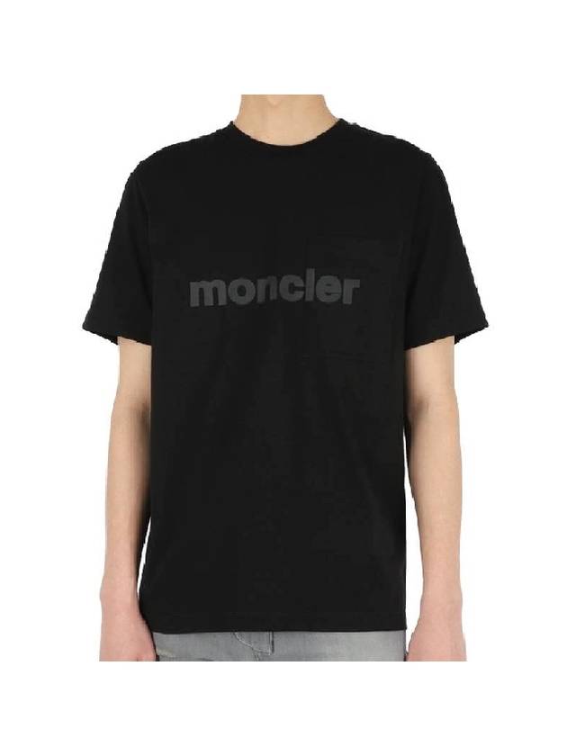 logo pocket short sleeve t-shirt black - MONCLER - BALAAN 1