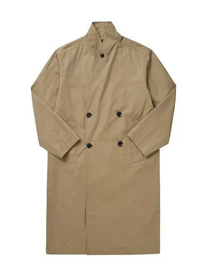 Double Breasted Wrap Collar Trench Coat Beige - LEMAIRE - BALAAN 2