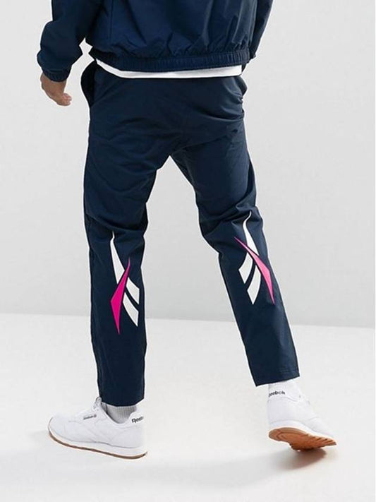 Retro Nylon Track Pants Navy - REEBOK - BALAAN.