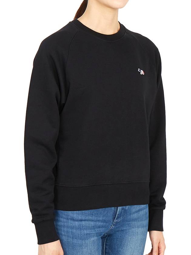 Tricolor Fox Patch Adjusted Sweatshirt Black - MAISON KITSUNE - BALAAN 4