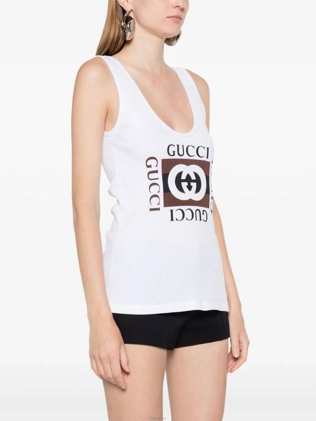 Logo Sleeveless White - GUCCI - BALAAN 2