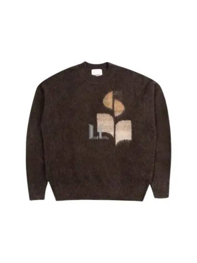 Drany Logo Mohair Knit Top Brown - ISABEL MARANT - BALAAN 2