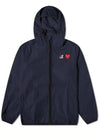 Small Heart Wappen Windbreaker Navy - COMME DES GARCONS - BALAAN 3