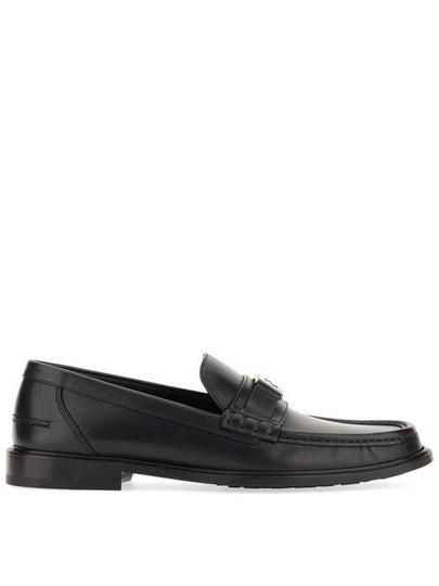 FF Square Leather Loafers Black - FENDI - BALAAN 2