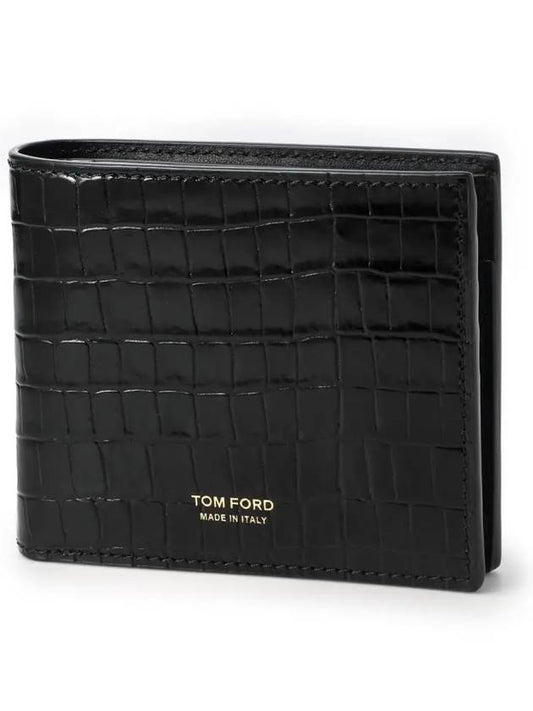 Men's T Line Half Wallet Black - TOM FORD - BALAAN 2