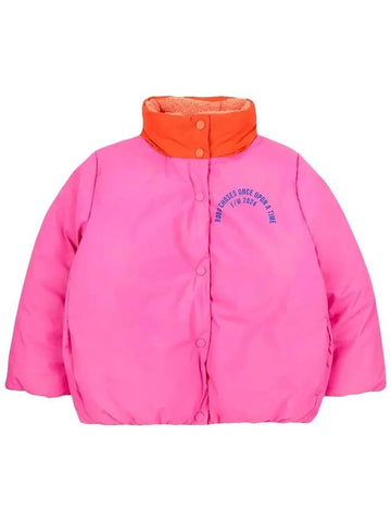 Kids Circle Anorak Jacket Pink B224AC132 561 - BOBO CHOSES - BALAAN 1