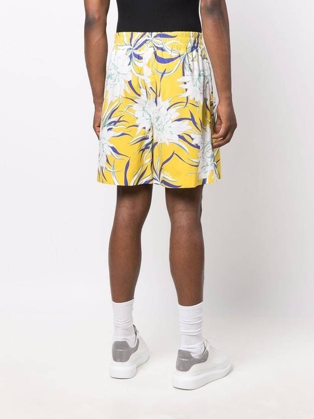 street flower printing shorts yellow - VALENTINO - BALAAN 7