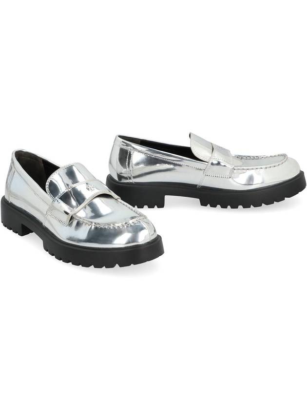 Tory Burch Metallic Eco Leather Loafers - TORY BURCH - BALAAN 3