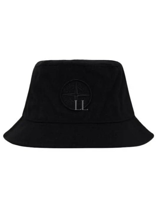 Compass Motif Bucket Hat Black - STONE ISLAND - BALAAN 2