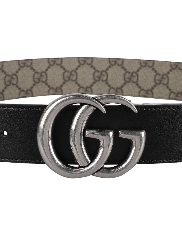 GG Marmont Reversible Leather Belt Beige - GUCCI - BALAAN 10