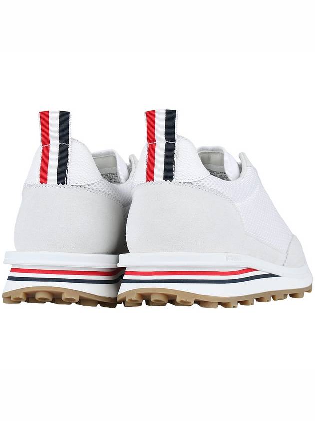 Fine Kid Suede Tech Runner White - THOM BROWNE - BALAAN 6