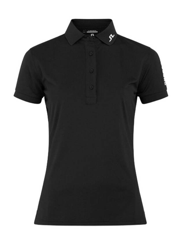 Women's Tour Tech Golf Polo Black - J.LINDEBERG - BALAAN 2