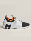 Depart Knit Low Top Sneakers Black White - HERMES - BALAAN 3