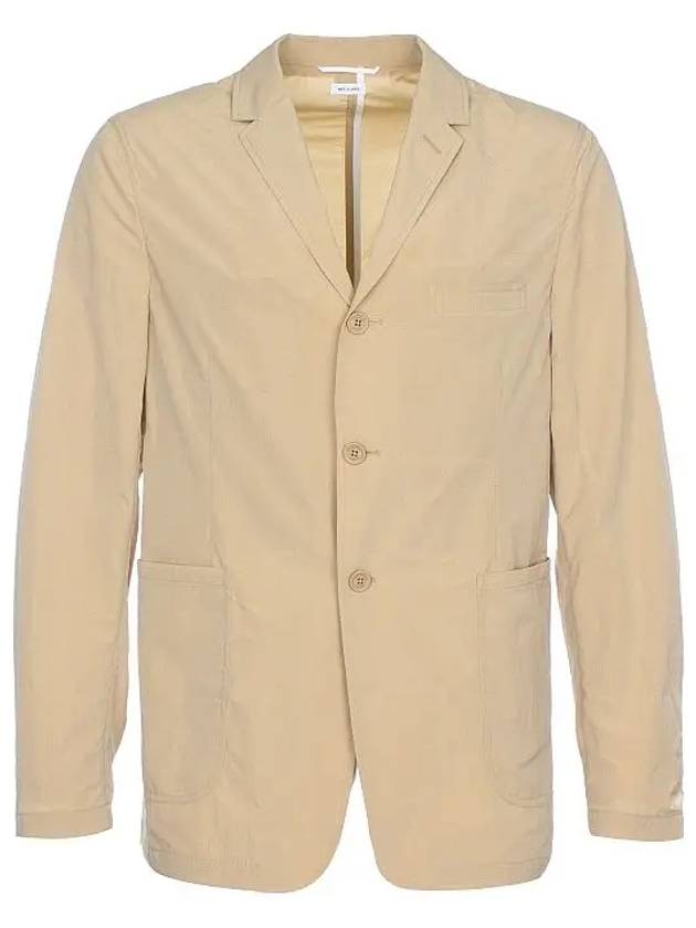 High Density Nylon Tech Patch Pocket Sports Jacket Khaki - THOM BROWNE - BALAAN 8