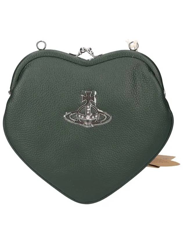 Belle Heart Frame Cross Bag Dark Green - VIVIENNE WESTWOOD - BALAAN 3