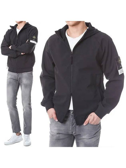 Soft Shell R Technology Nylon Hood Jacket Black - STONE ISLAND - BALAAN 2