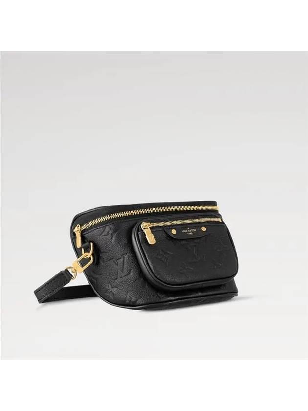 Mini Monogram Empreinte Leather Bum Bag Black - LOUIS VUITTON - BALAAN 4