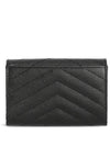 Monogram Envelope Small Half Wallet Black Gold - SAINT LAURENT - BALAAN 4