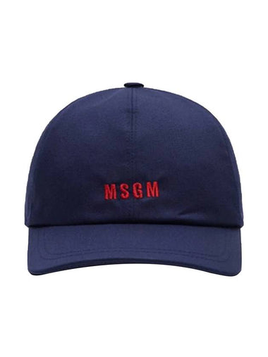 Embroidered Micro Logo Ball Cap Navy - MSGM - BALAAN 1