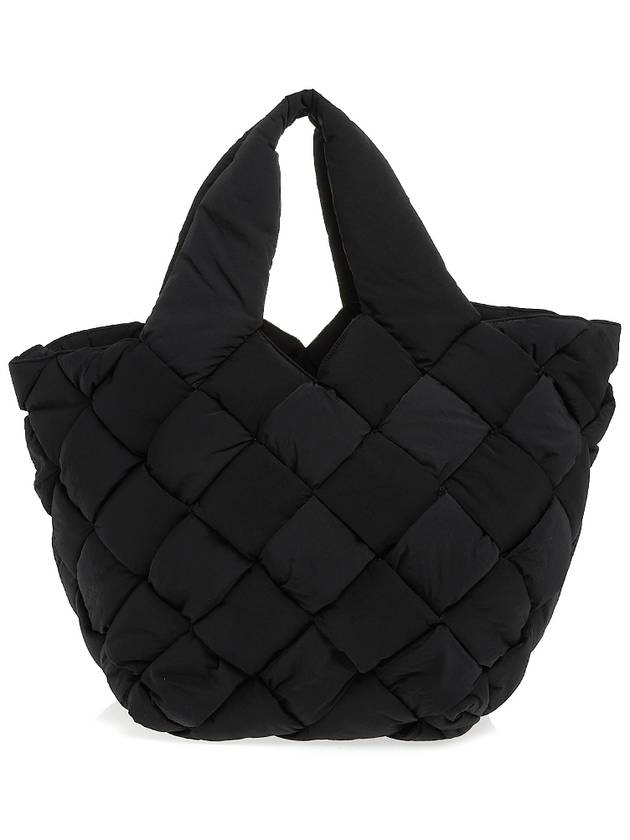 Cassette Paper Nylon Tote Bag Black - BOTTEGA VENETA - BALAAN.