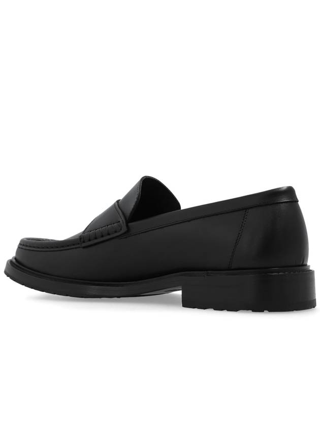 Moschino Leather Loafers, Men's, Black - MOSCHINO - BALAAN 5