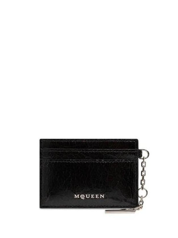 Card Wallet 8050631 AAUE 9769 Black - ALEXANDER MCQUEEN - BALAAN 1