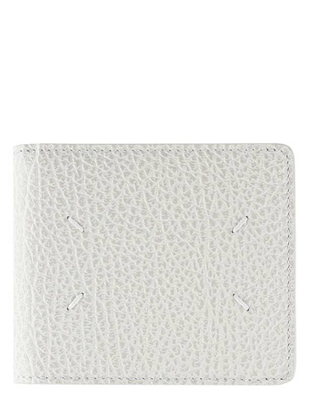 Stitched Leather Bifold Half Wallet Ivory - MAISON MARGIELA - BALAAN 2