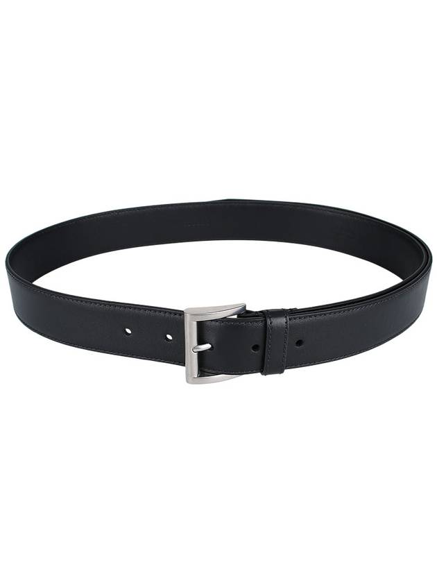 Leather Belt Black Black - PRADA - BALAAN 10