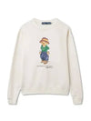 W Polo Bear Lightweight Fleece Crew Neck Natural - POLO RALPH LAUREN - BALAAN 2