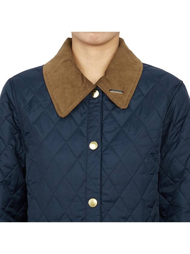 30th Anniversary Riddesdale Crop Quilted Jacket Navy - BARBOUR - BALAAN 9