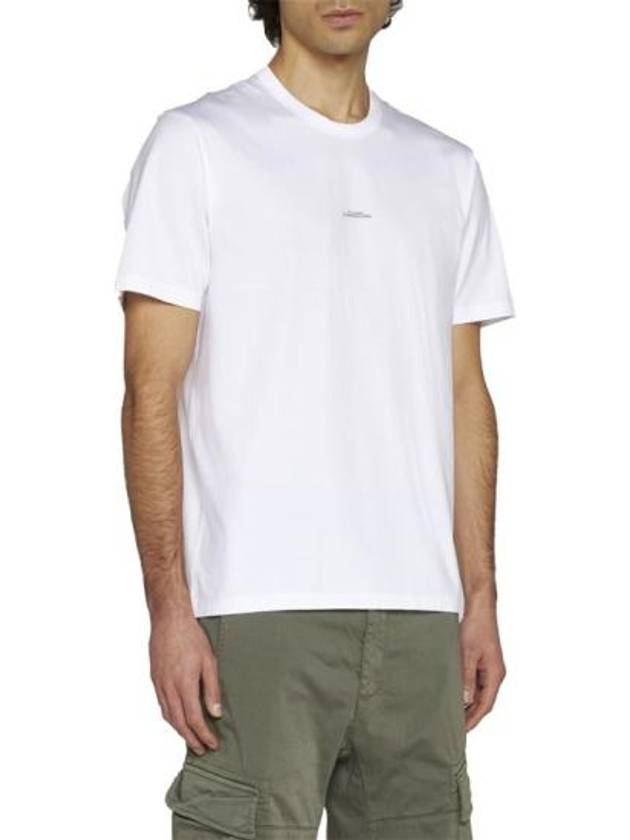 Metropolis Center Logo Short Sleeve T-Shirt White - CP COMPANY - BALAAN 3