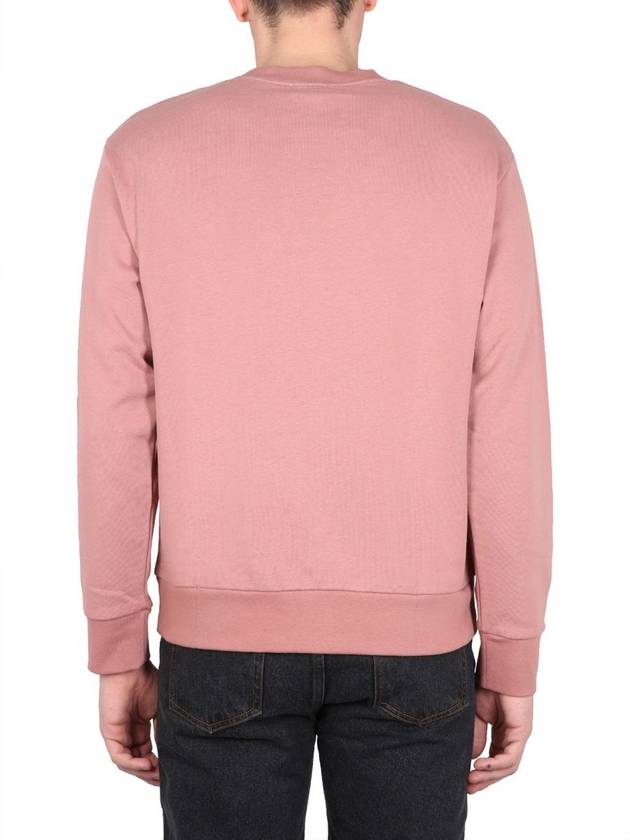 Flower Logo Sweatshirt Pink - A.P.C. - BALAAN 8