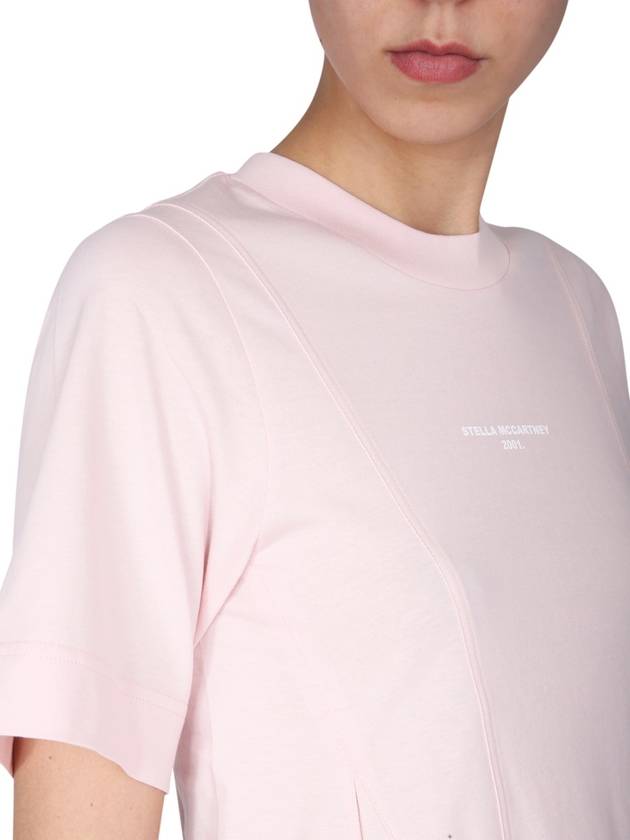 Pink Cotton T-Shirt 603083SOW706901 B0020169895 - STELLA MCCARTNEY - BALAAN 5