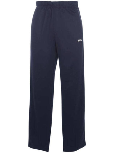 Men's Technical Cotton Track Pants Navy - AMI - BALAAN 1