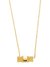 Women's Vara Bow Pendant Necklace Gold - SALVATORE FERRAGAMO - BALAAN 2