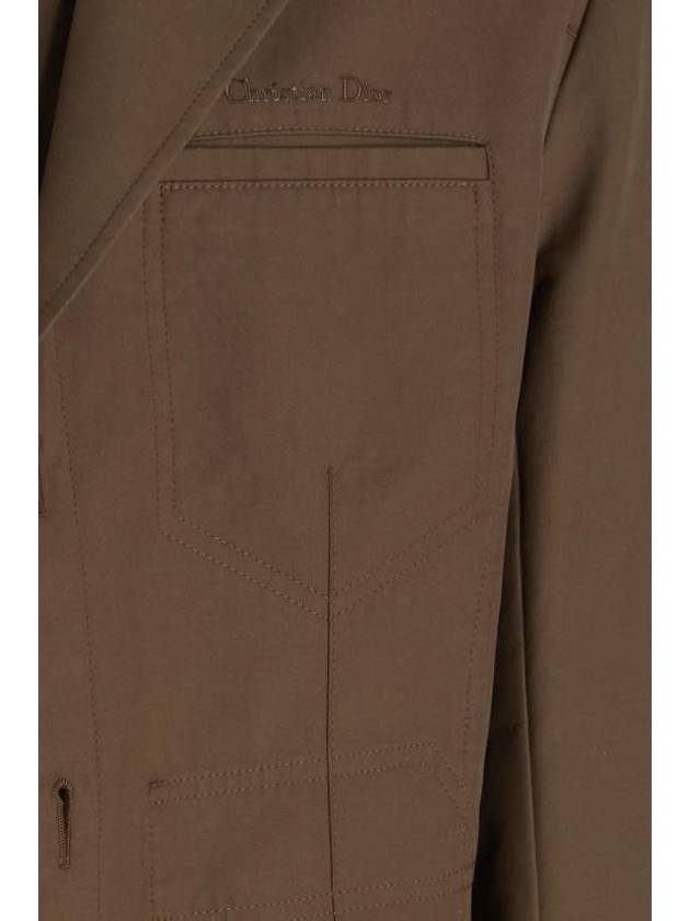 Couture Workwear Jacket Brown - DIOR - BALAAN 4