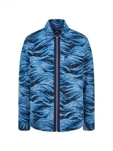 PS zebra print zip up jacket blue 270395 - PAUL SMITH - BALAAN 1