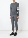 Diagonal Classic Cashmere Knit Top Grey - THOM BROWNE - BALAAN 3