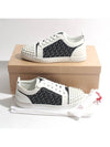 Louis Junior Spike Low Top Sneakers White Black - CHRISTIAN LOUBOUTIN - BALAAN 7