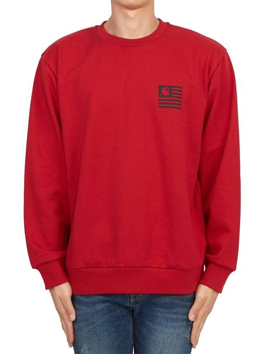 Logo Print Sweatshirt Red - CARHARTT WIP - BALAAN 2