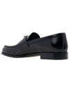 Brushed Leather Loafers Black - PRADA - BALAAN 4