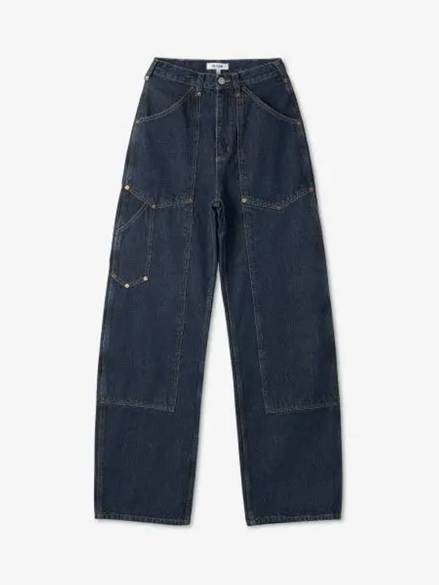 REDONE Super High Workwear Denim Pants Heritage Rinse 14103WSPHWRKHR - RE/DONE - BALAAN 1