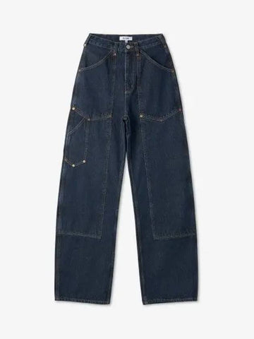 REDONE Super High Workwear Denim Pants Heritage Rinse 14103WSPHWRKHR - RE/DONE - BALAAN 1