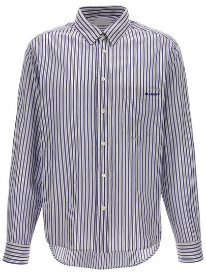 Jasolo Striped Long Sleeve Shirt Blue - ISABEL MARANT - BALAAN 2