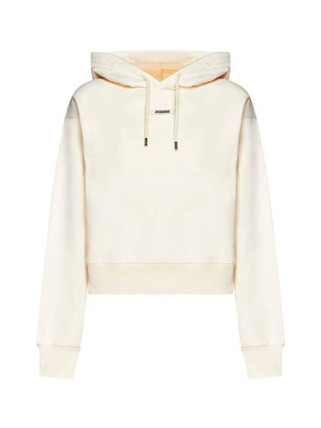 Le Sweatshirt Gros Grain Cotton Hoodie Light Beige - JACQUEMUS - BALAAN 2